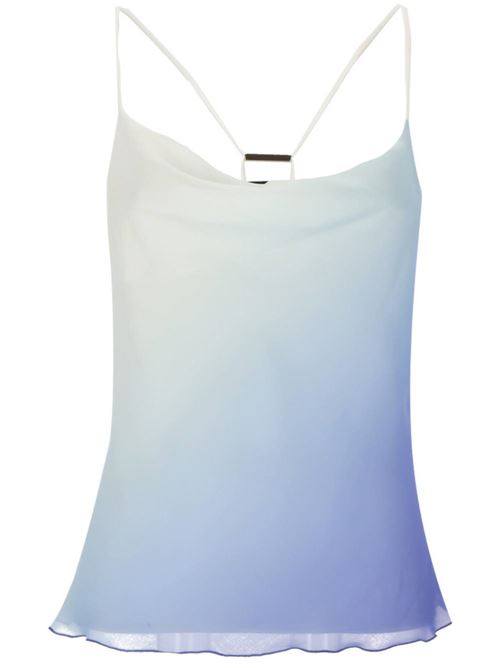 Top donna in chiffon blu effetto ombré Patrizia Pepe | 2C1557A402J4B2